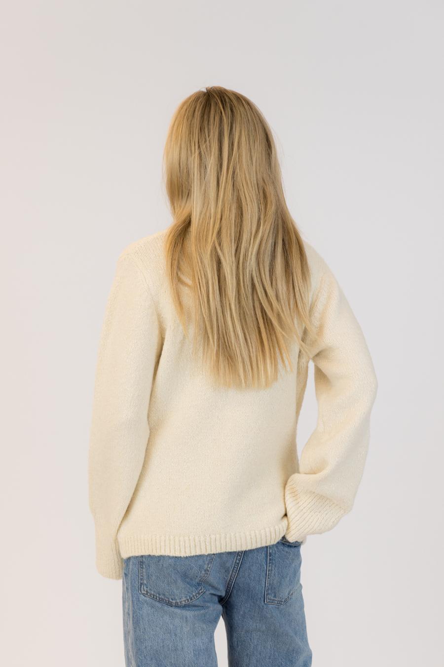 ivory knit cardigan