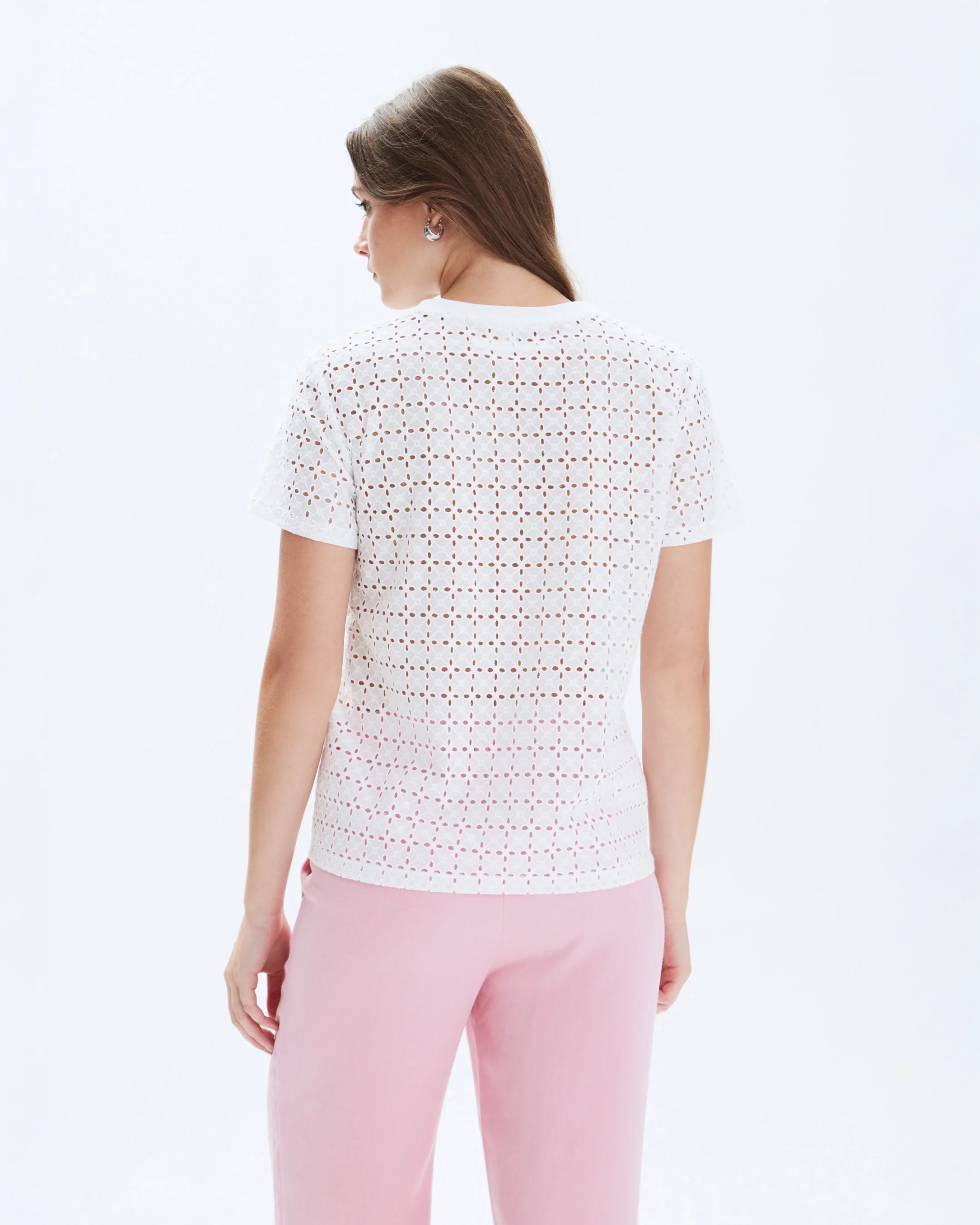 CHRLDR Eyelet T-Shirt in White