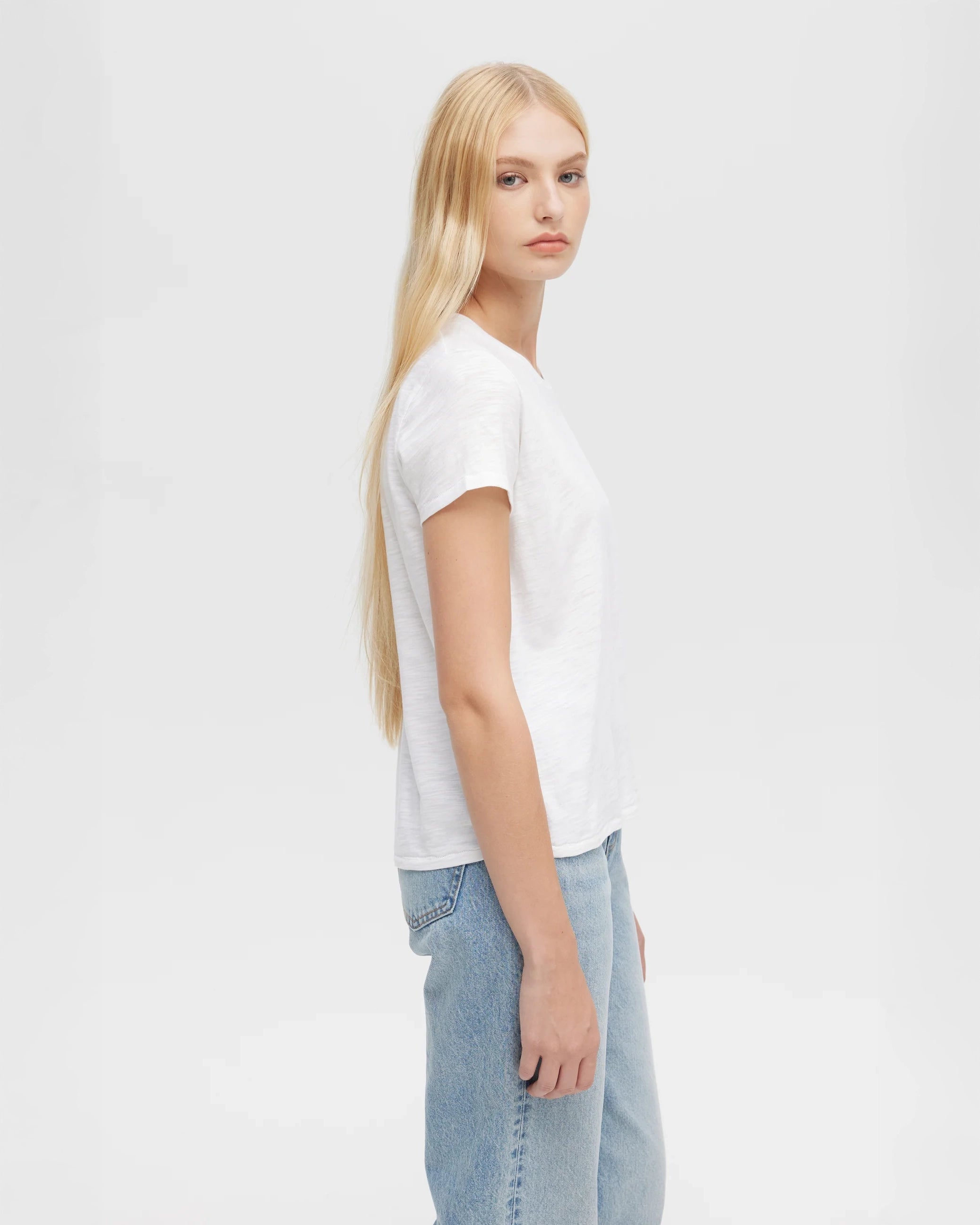 CHRLDR Jane Tee in White