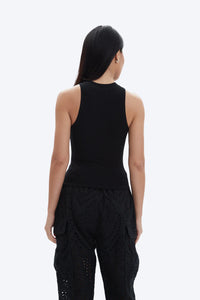 Lyla top- Racer back rib tank top