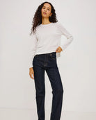 basic long sleeve white tee