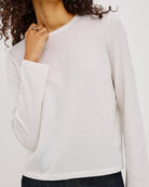 basic long sleeve white tee