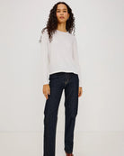 basic long sleeve white tee