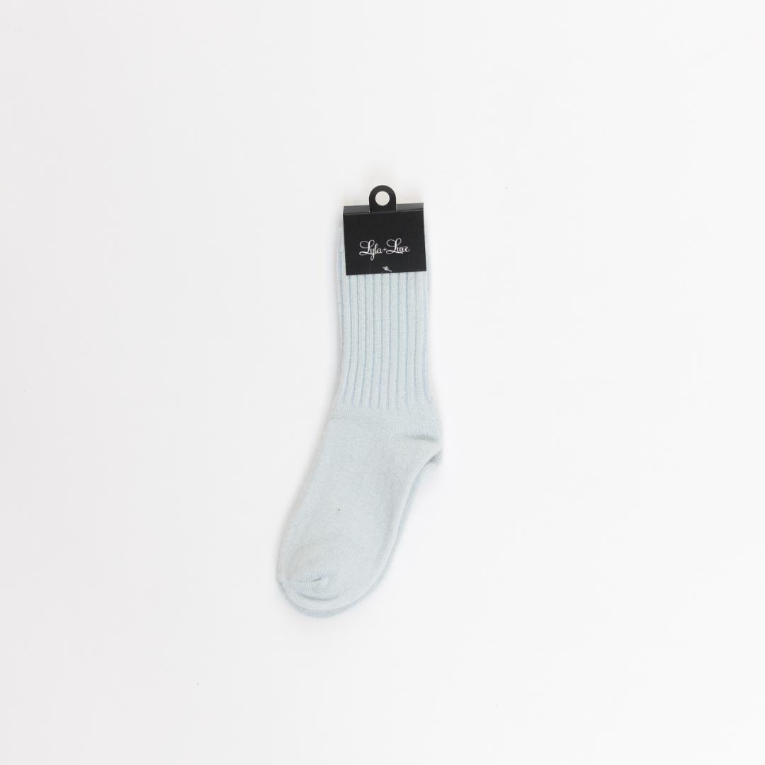 blue high socks