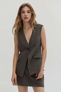 olive vest