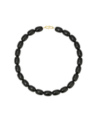 black chunky beaded necklace