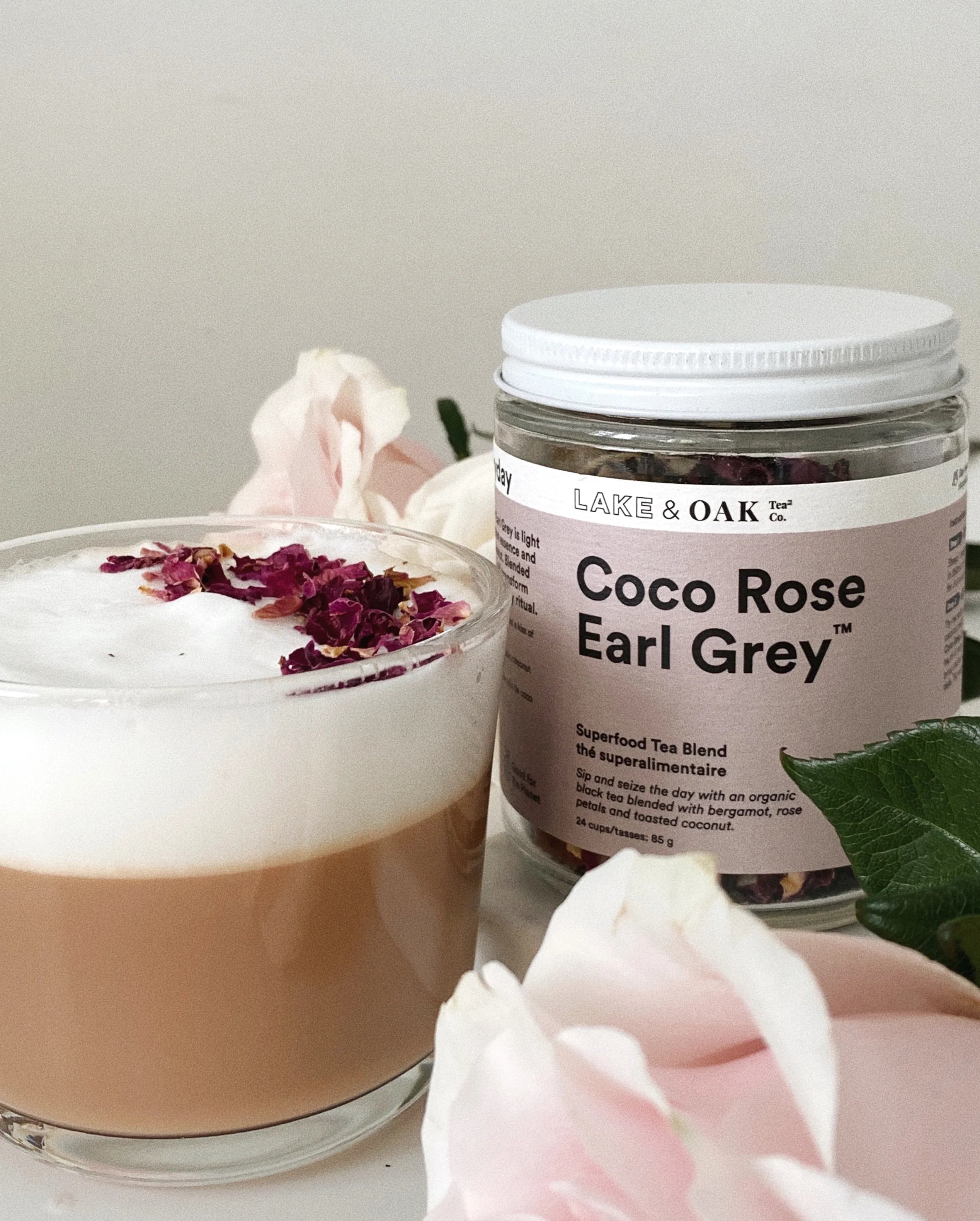 Lake & Oak Coco Rose Earl Grey Tea