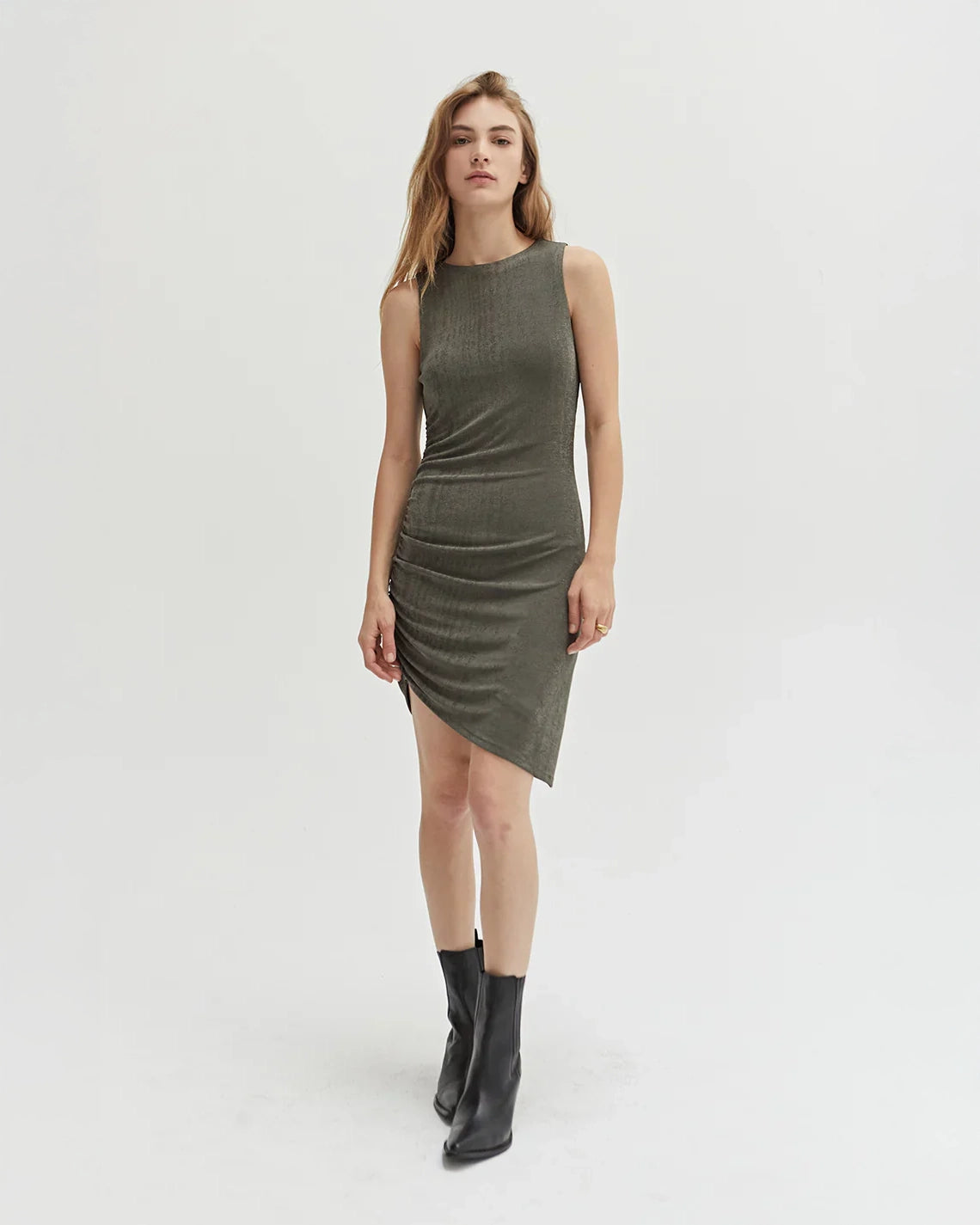 Crescent Kat Dress in Green