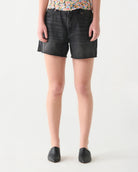 Dex Mid Rise Jean Short in Blue