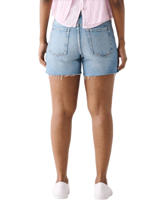Dex Mid Rise Jean Short in Blue