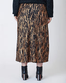 Dex Satin Slip Maxi Skirt Tiger Print