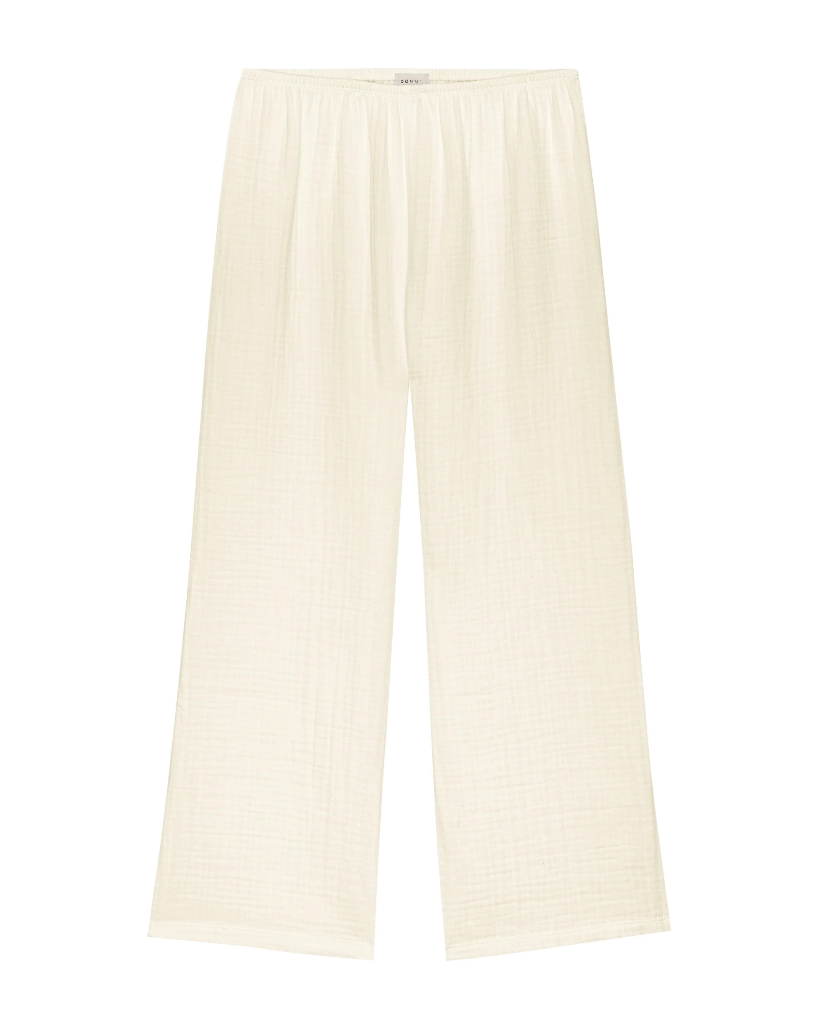 cream wide leg pants