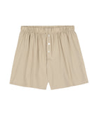 Beige cotton boxer shorts