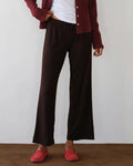 The Baby Rib Scallop Pant | Espresso