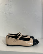 Doris Charol Mary Jane Ballet Flats in two tone