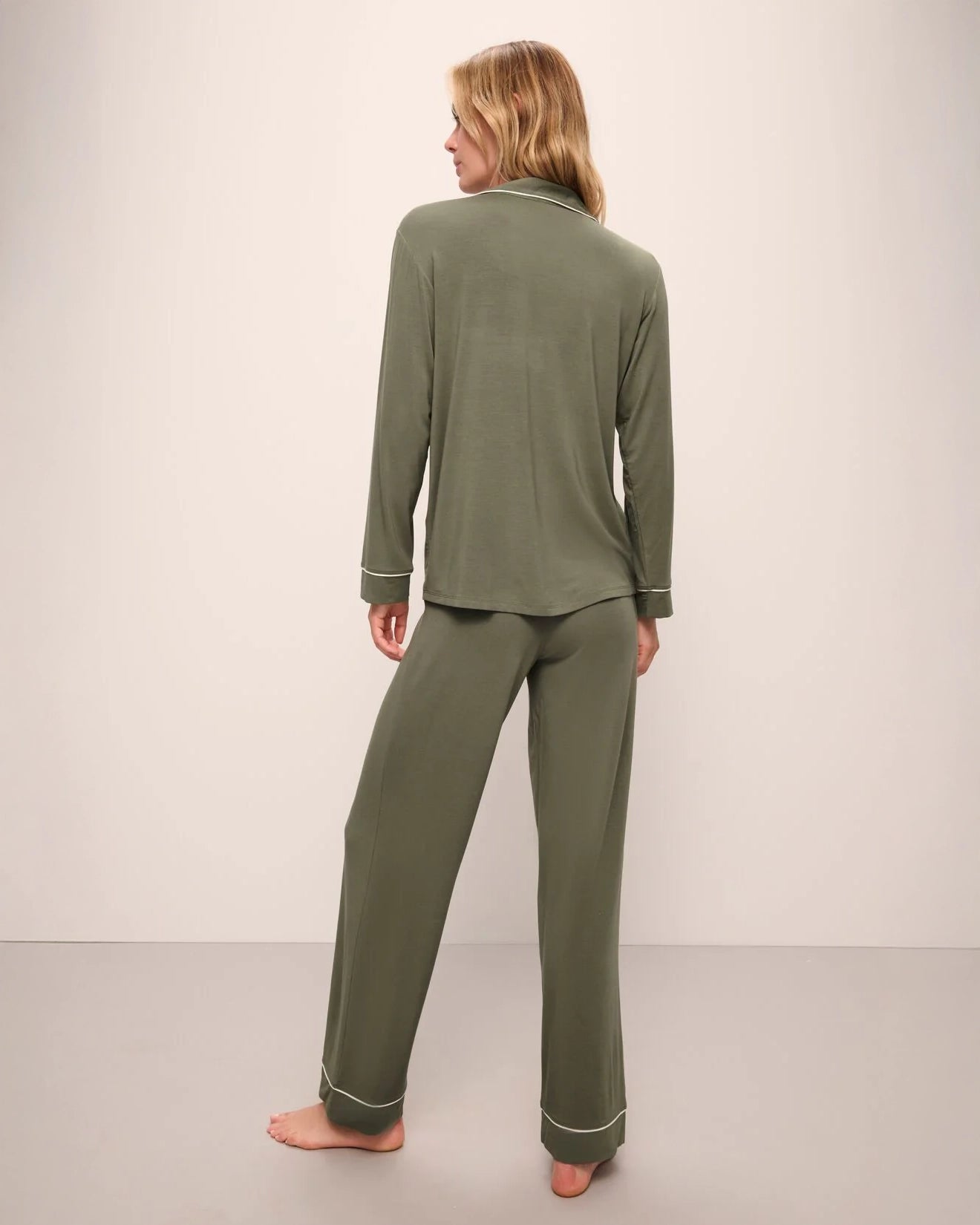 Eberjey Gisele Long PJ Set Green Size S Shopbop