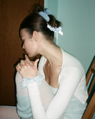 Emi Jay Sweetheart Hair Clip in Blue Ribbon
