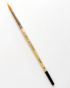 Watercolour paintbrush with wooden handle with 'Emily Lex Studio' on it