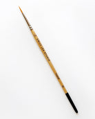 Watercolour paintbrush with wooden handle with 'Emily Lex Studio' on it