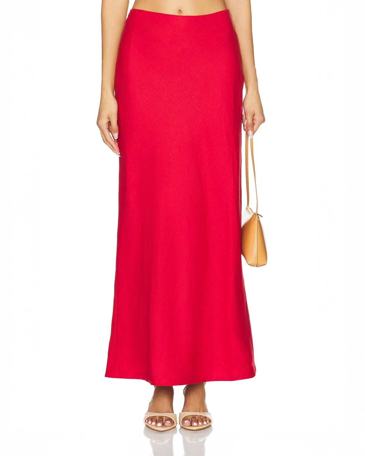 Faithfull the Brand Elise Skirt in Red