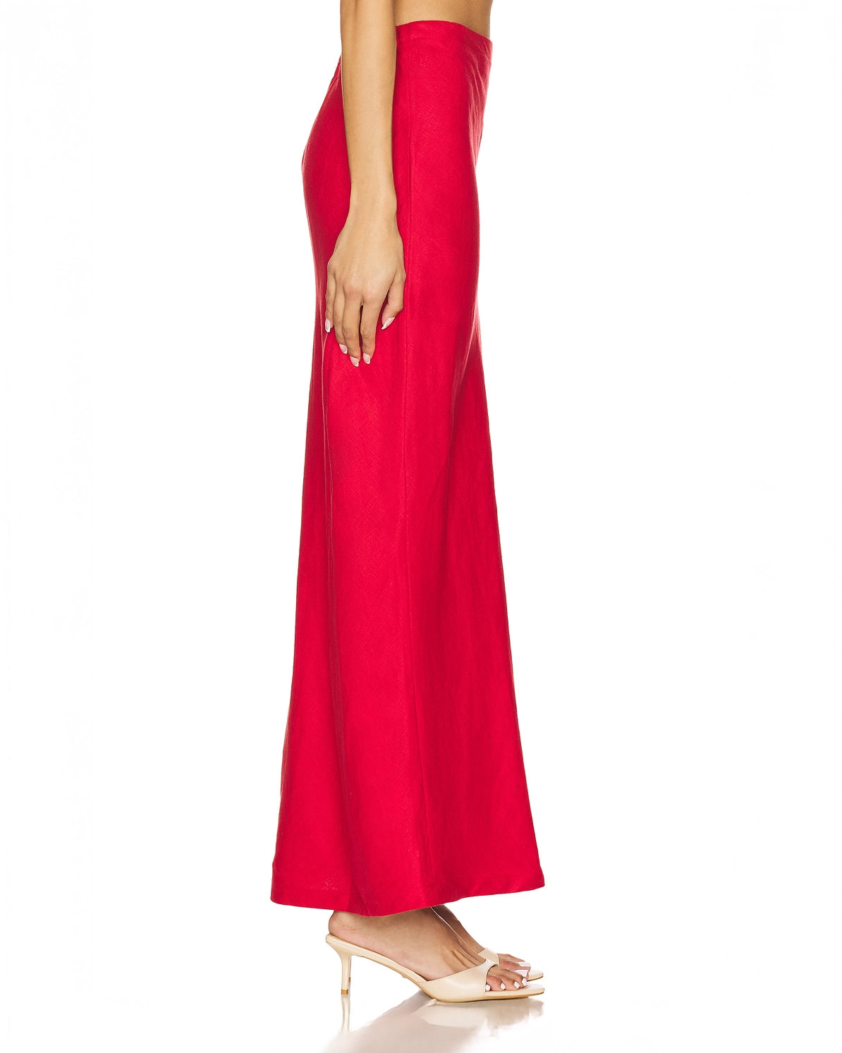 Faithfull the Brand Elise Skirt in Red