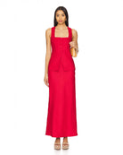 Faithfull the Brand Elise Skirt in Red
