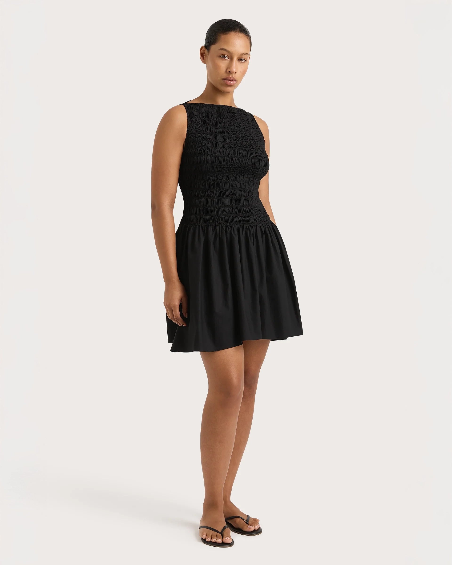 Noa Mini Dress in Black by Faithfull the Brand 
