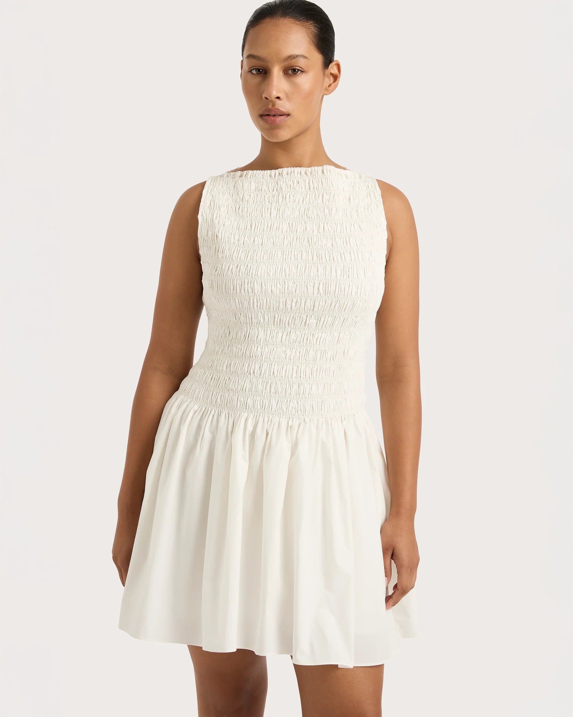 Noa Mini Dress in White by Faithfull the Brand 