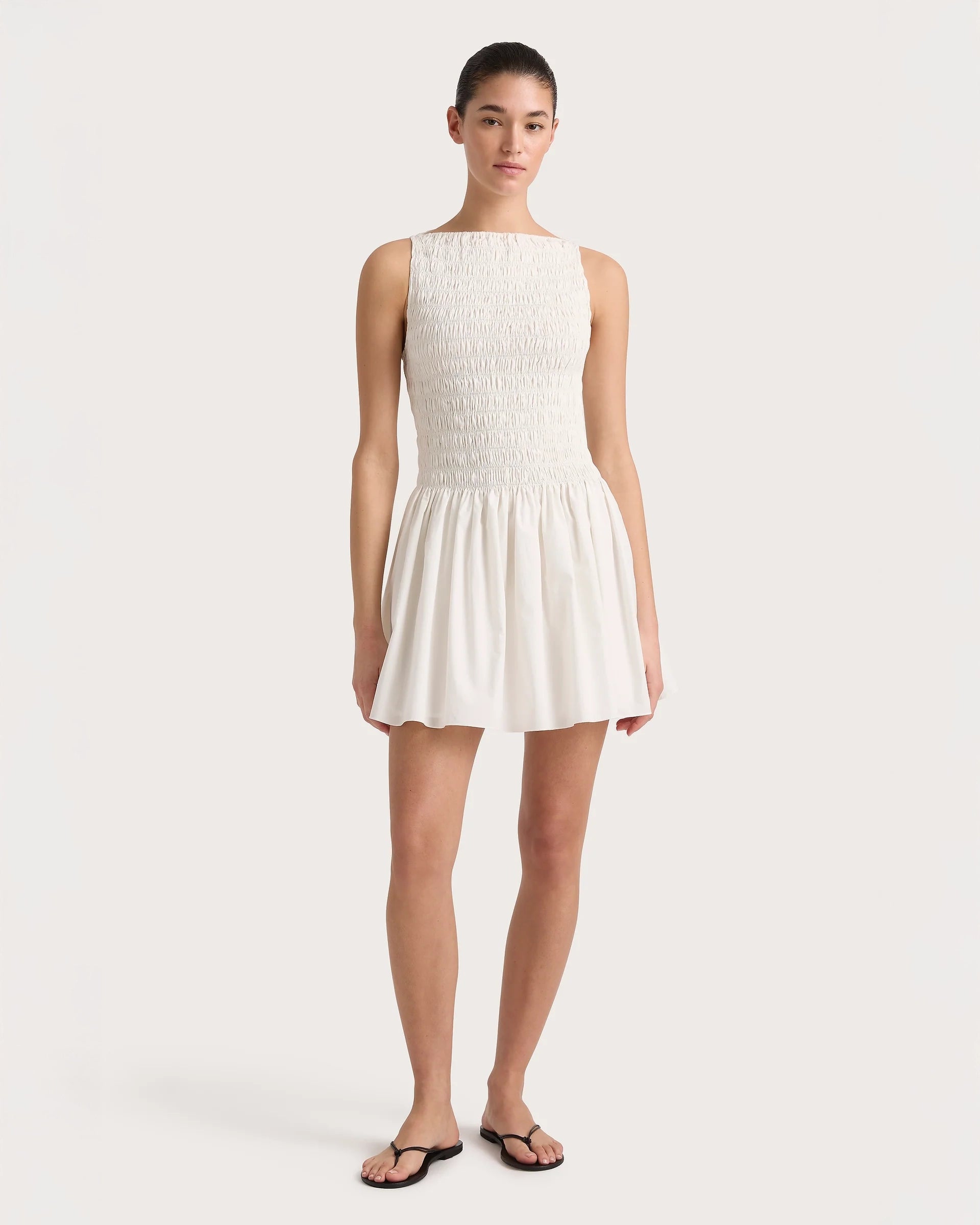 Noa Mini Dress in White by Faithfull the Brand 