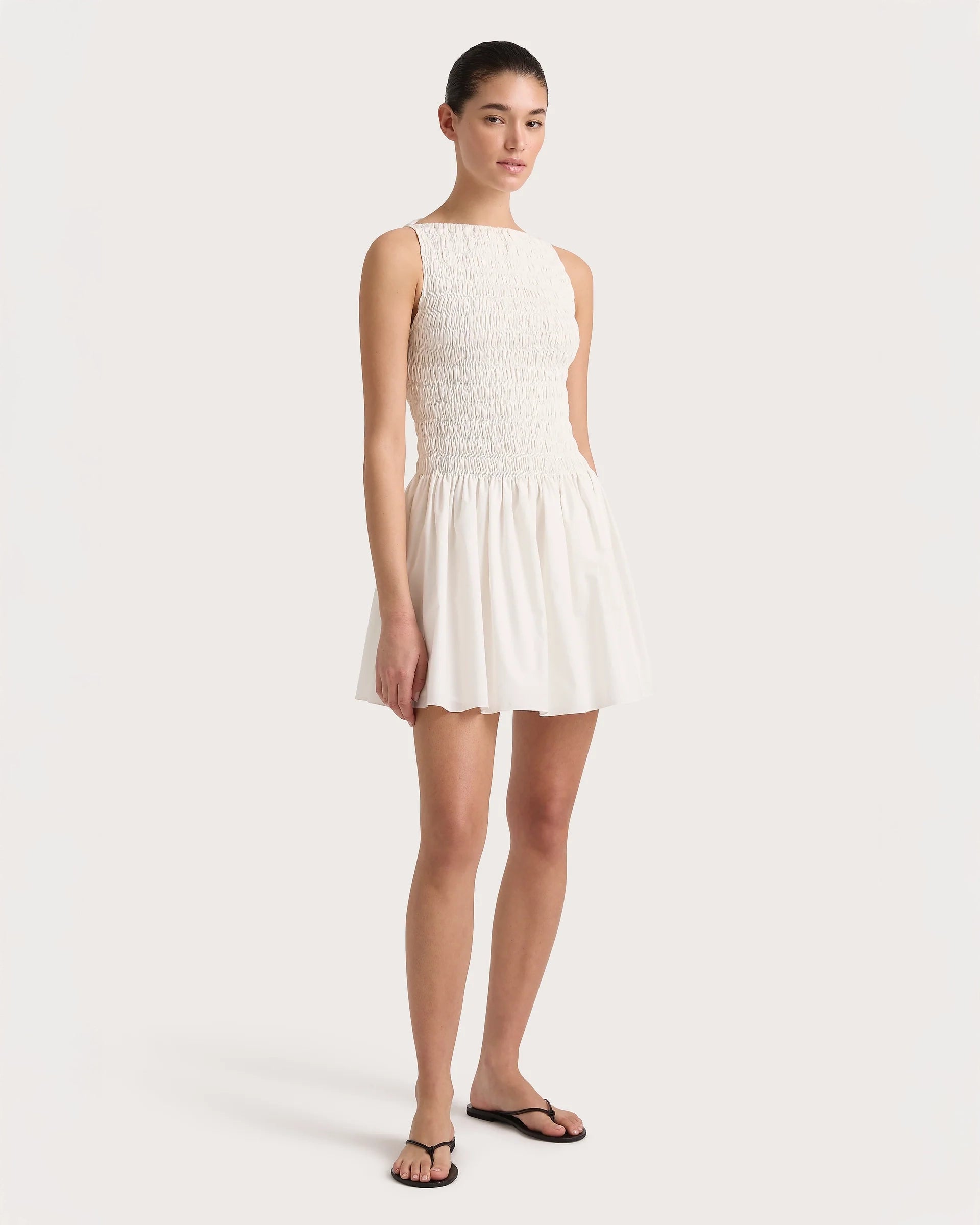 Noa Mini Dress in White by Faithfull the Brand 