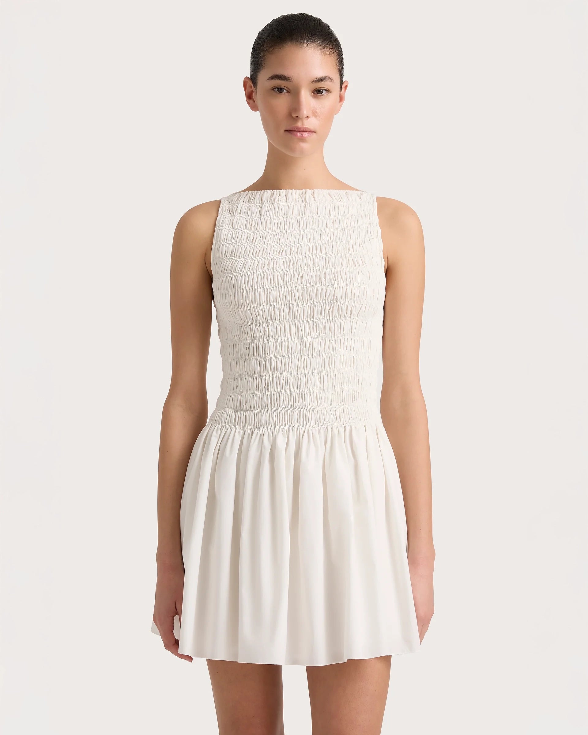 Noa Mini Dress in White by Faithfull the Brand 