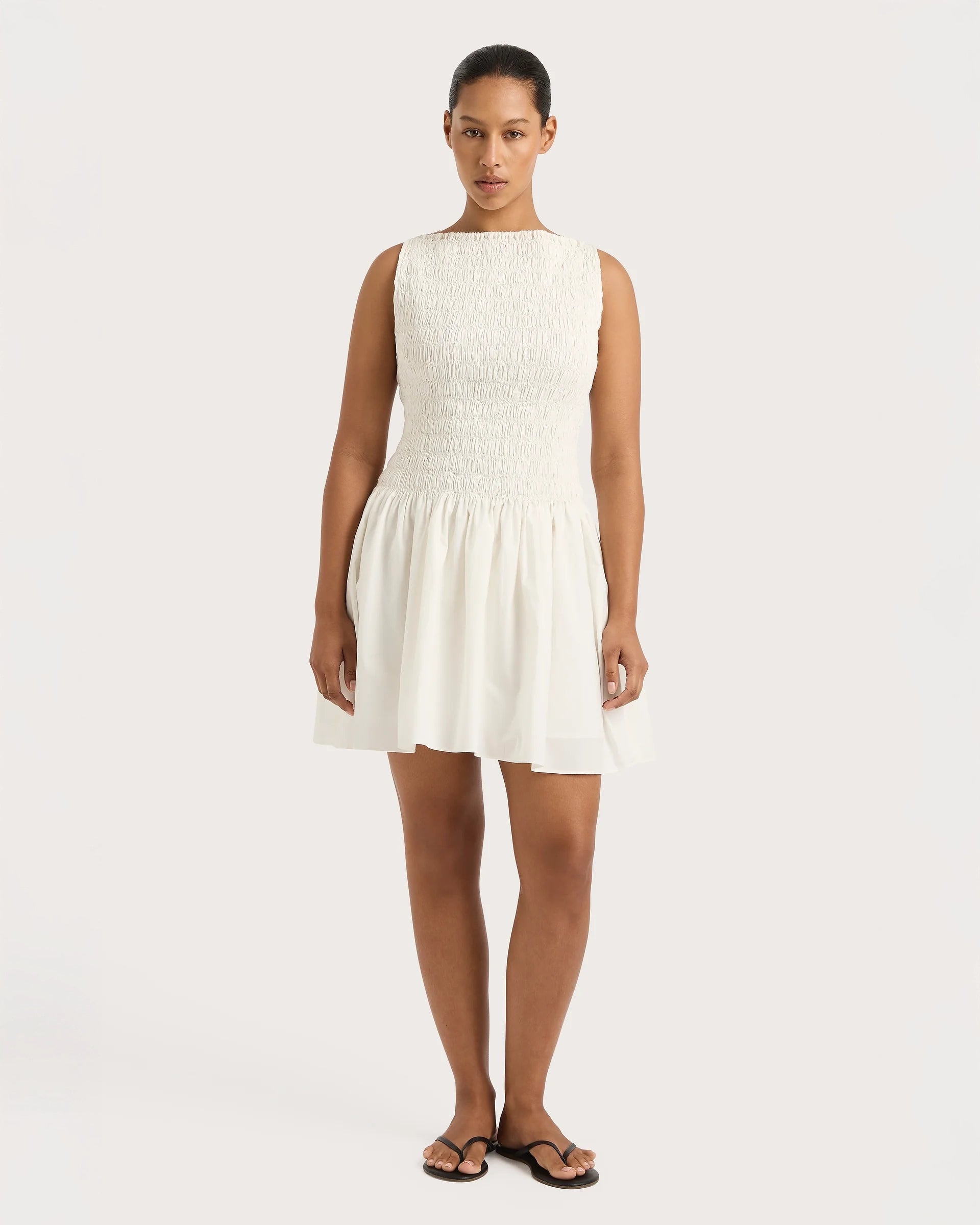 Noa Mini Dress in White by Faithfull the Brand 