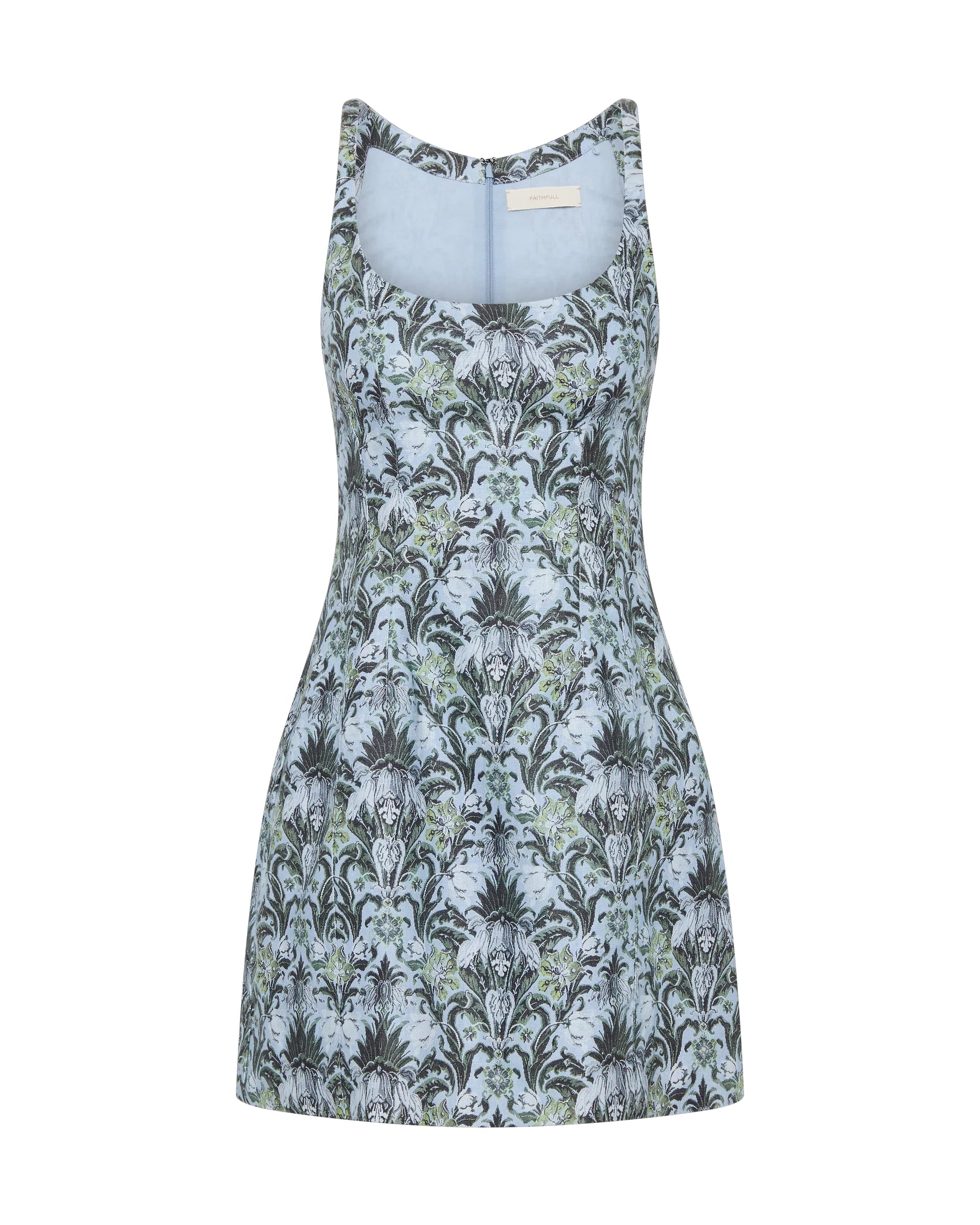 Faithfull the Brand Sanne Mini Dress in Aurora Print