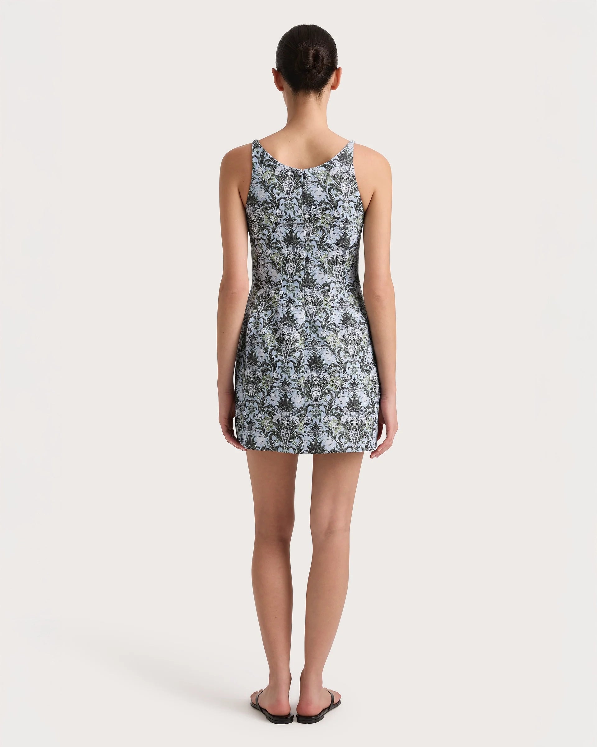 Faithfull the Brand Sanne Mini Dress in Aurora Print