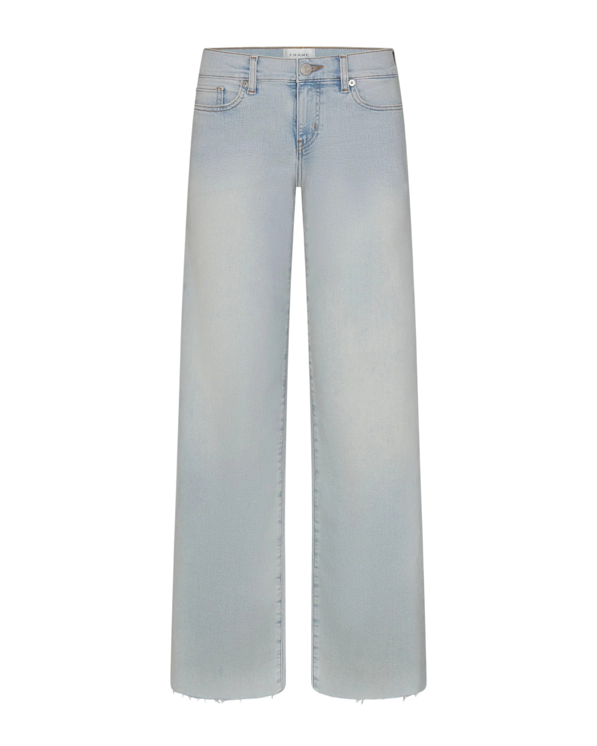 Le Slim Palazzo jeans by Frame in Preen Raw After light wash colour