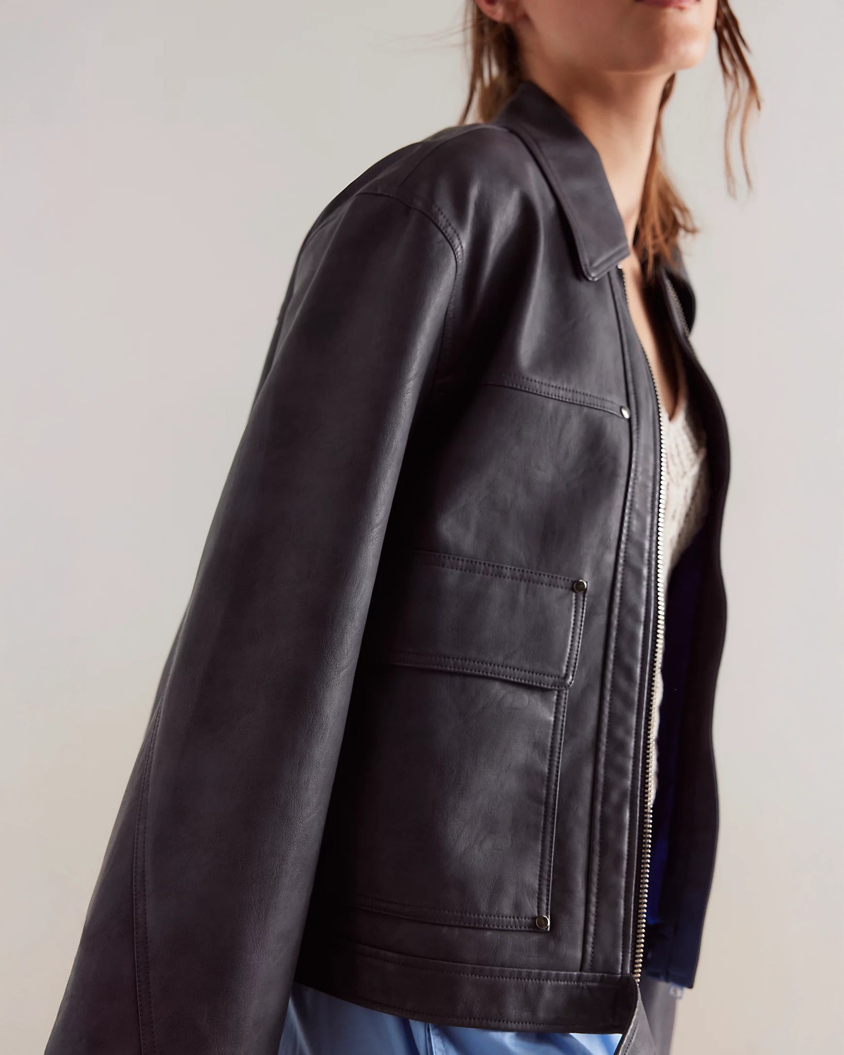 Blair Vegan Leather Jacket Homebody