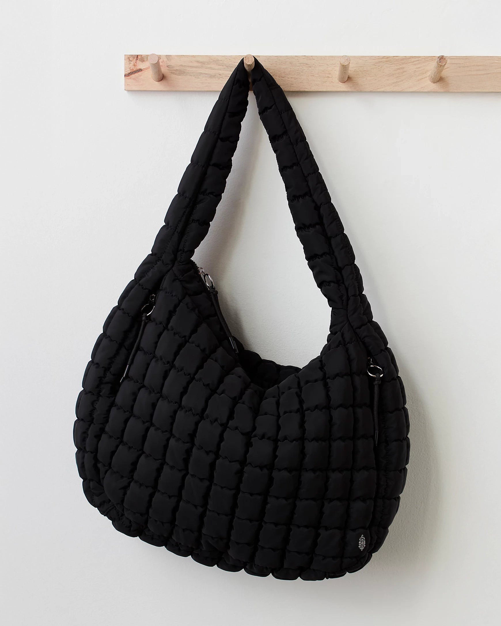 Free People Quilted Carryall Bag in Black