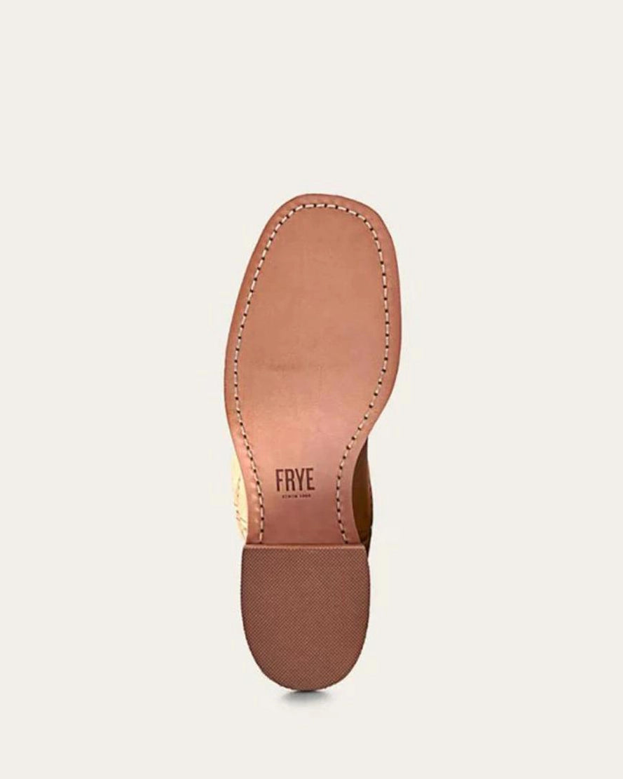 Yellow Tan Knee High Leather Campus Boots by Frye 