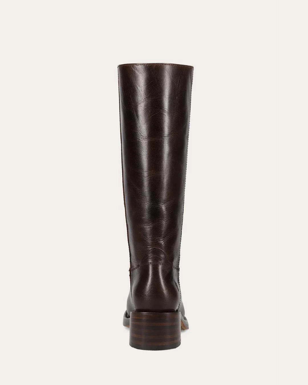 Dark Brown Knee High Leather Campus Boots by Frye 