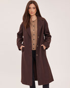 mini coat in brown