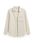 Portia Blouse | Linen Stripe
