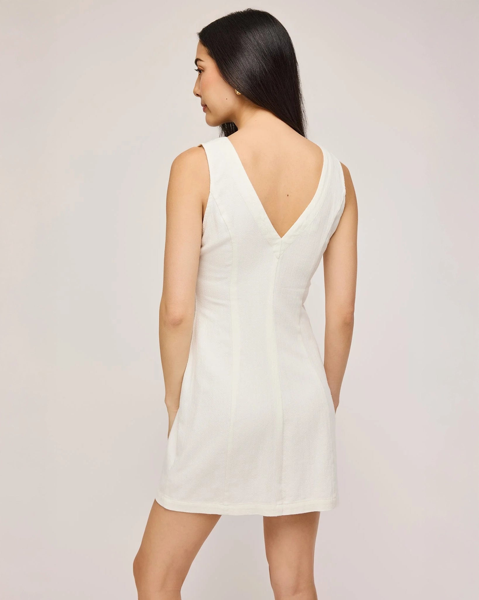 Gentle Fawn Button Down Sammy Dress in White