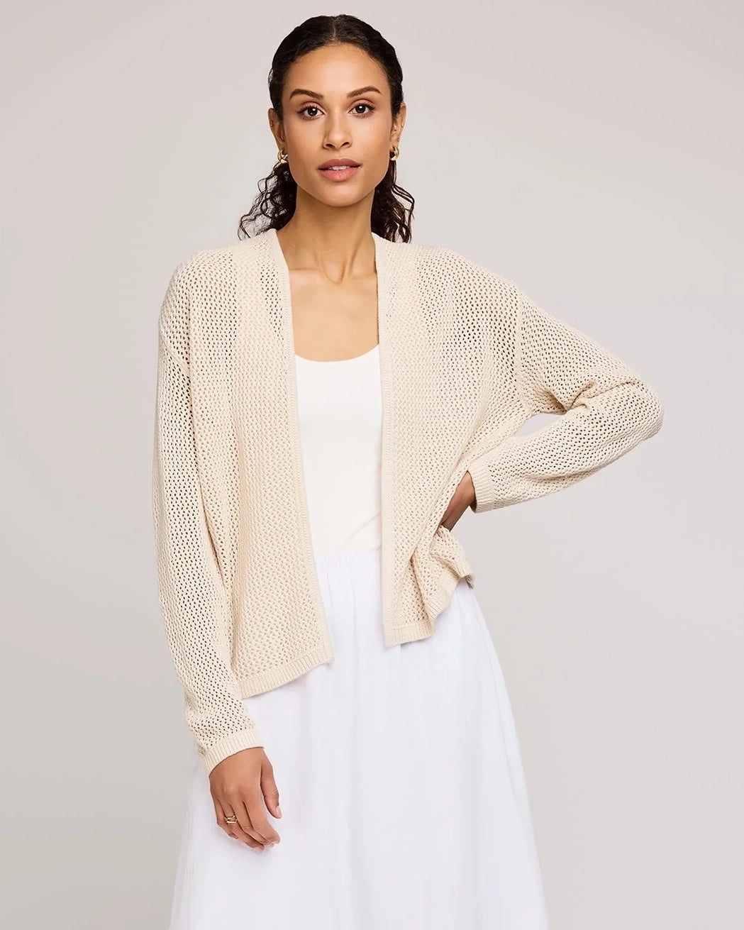 Gentle Fawn Open Knit Cream Cardigan