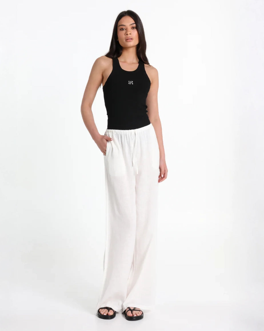 Lost in Lunar Ginny Linen Pants in White