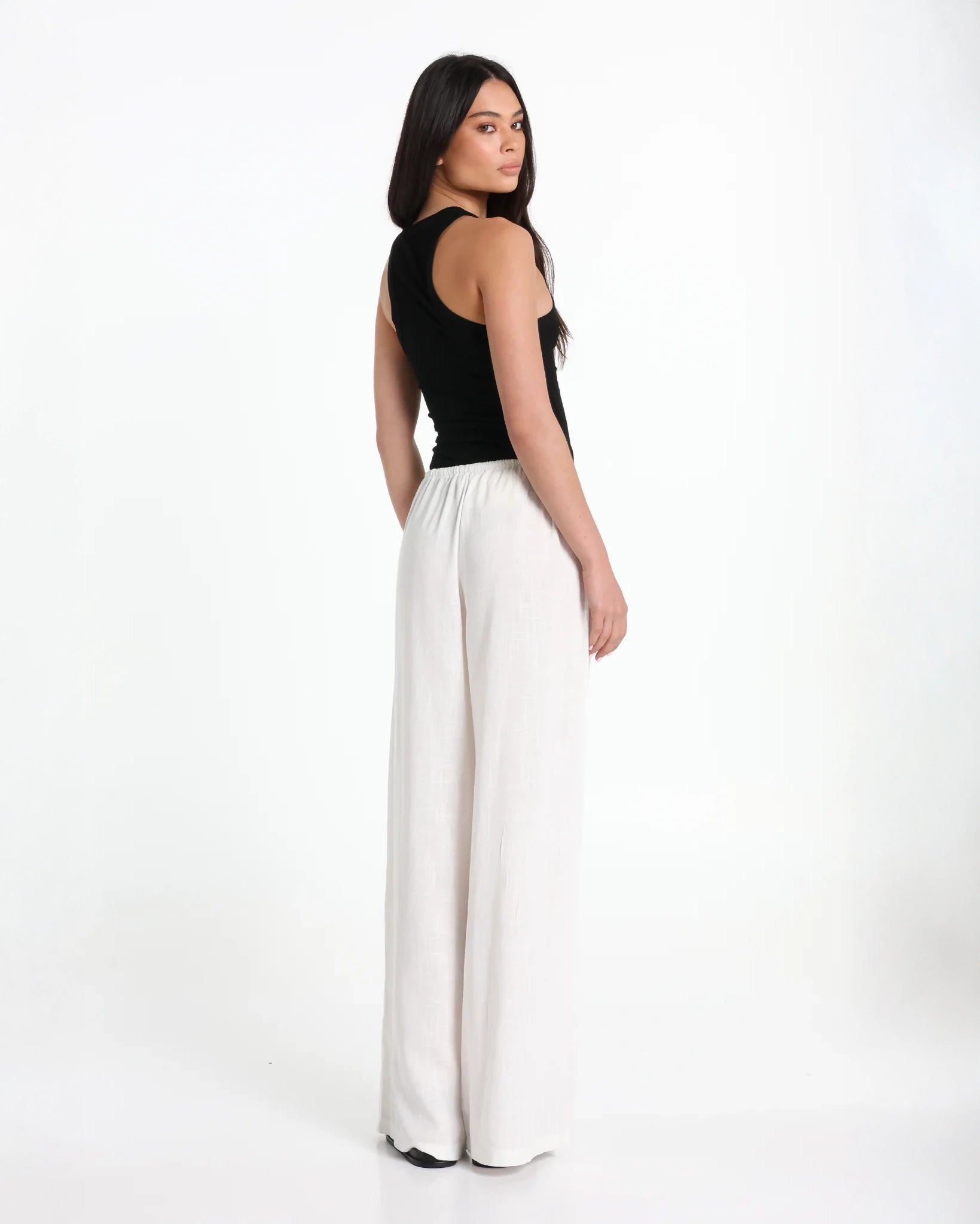 Lost in Lunar Ginny Linen Pants in White