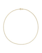 A Gold Bar Ball Chain Necklace