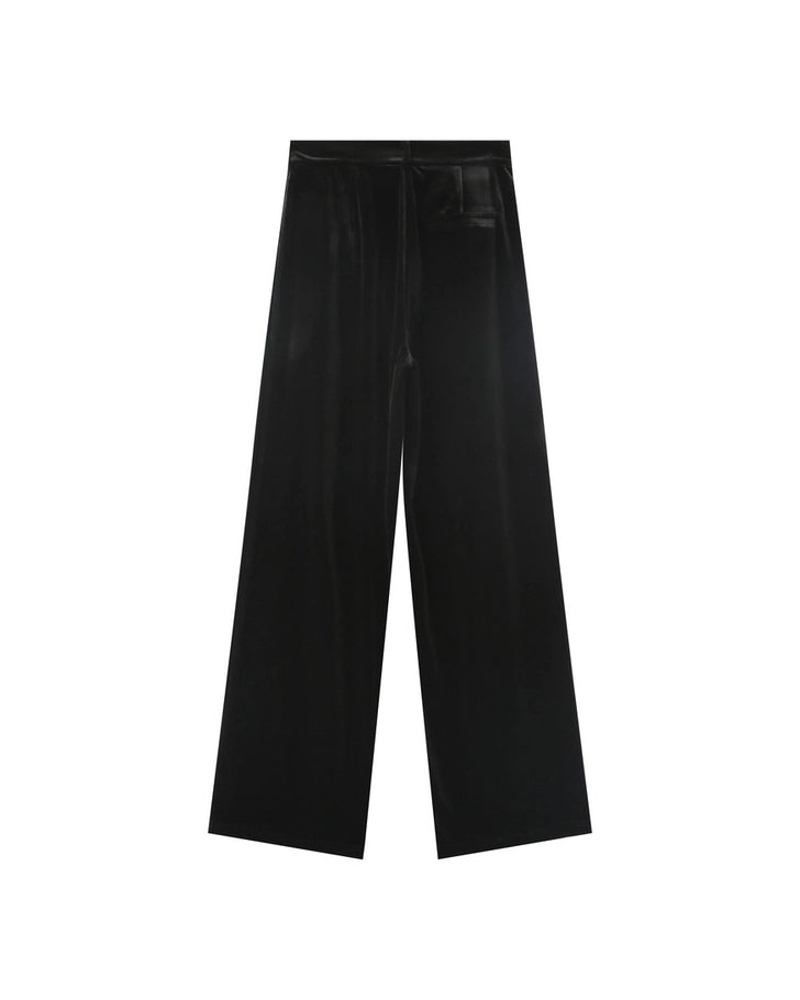 Grace & Mila Olive Velvet Trousers in Black