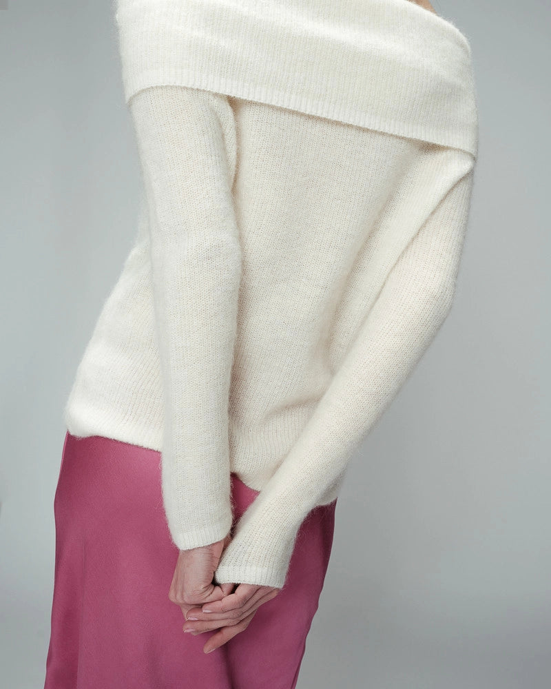 Grace & Mila Oranger Wool Sweater in Ecru