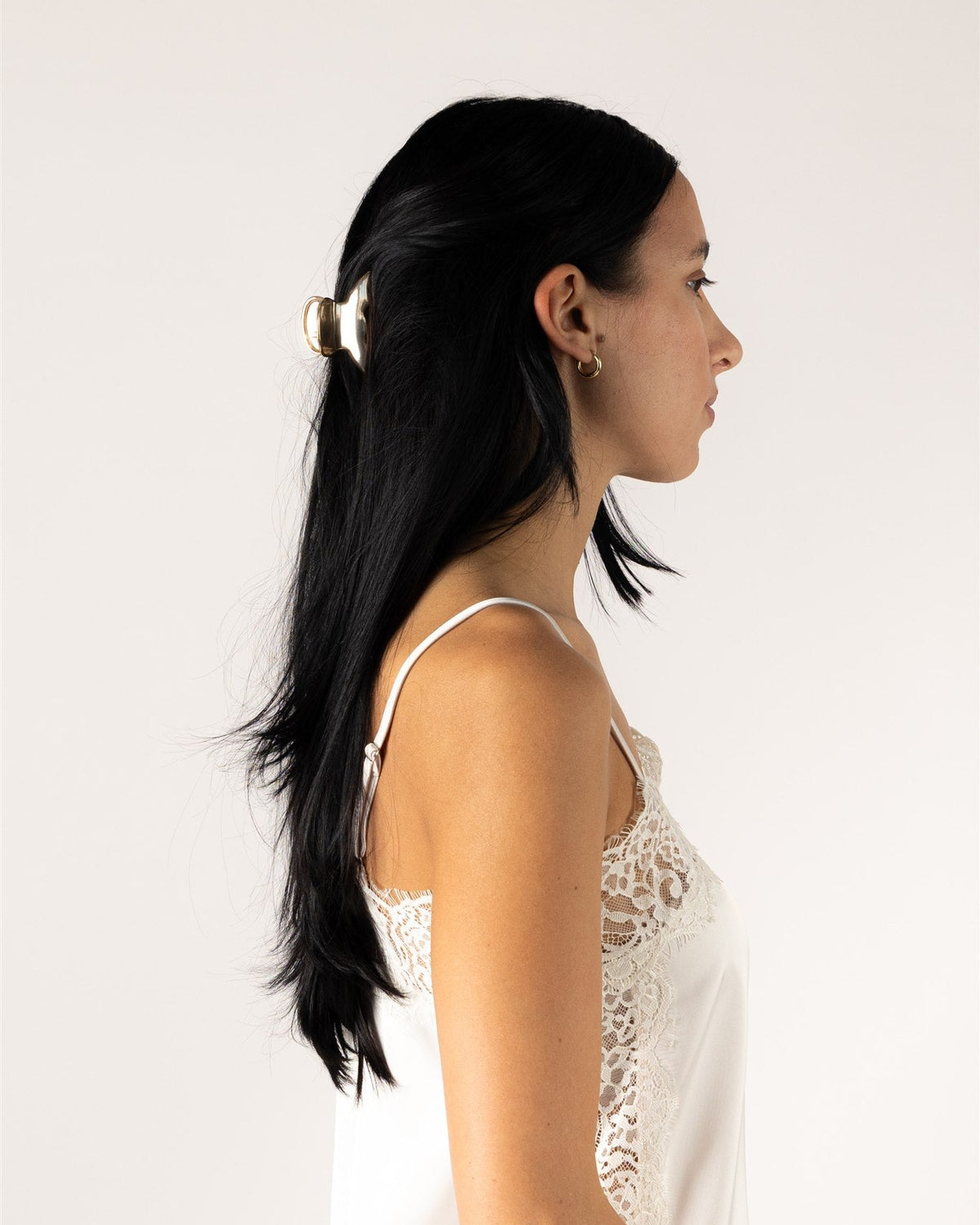 mini gold hair claw clip