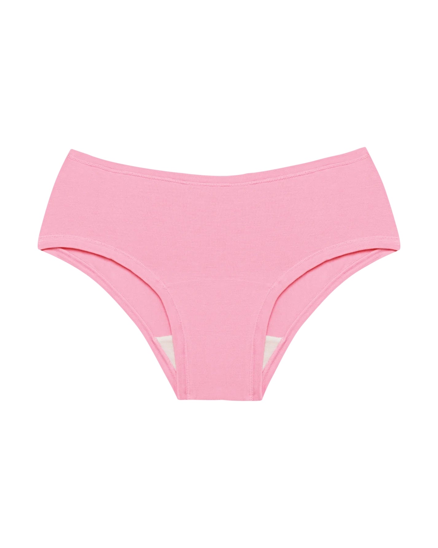 a pink hipster boyshort underwear made from tencel fabric